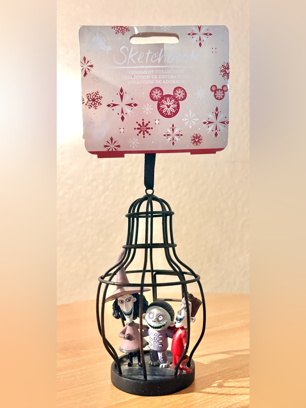 Disney Sketchbook Nightmare Before Christmas Lock, Shock, and Barrel Ornament